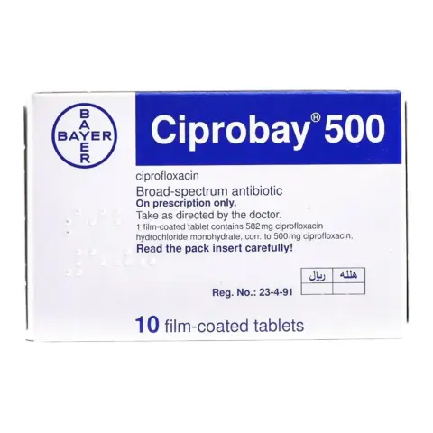 Ciprobay 500mg Tablets 10s thumbnail 1