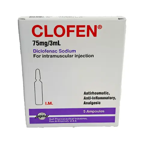Clofen 75mg/3ml Ampoules 5s thumbnail 1