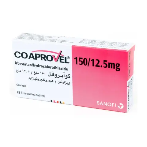 Coaprovel 150/12.5mg Tablets 28s thumbnail 1