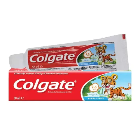 Colgate 2-5 Yr Bubblefruit Toothpaste 50Ml thumbnail 1