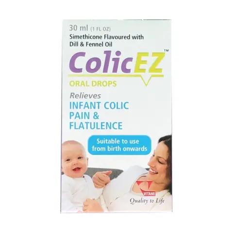 Colic Ez Simethicone Infant Colic & Wind Relief Oral Drops 30ml thumbnail 2