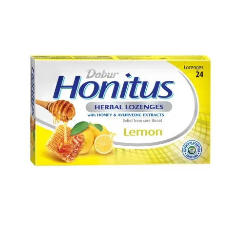 Dabur Honitus Lemon Lozenges 24s thumbnail 1
