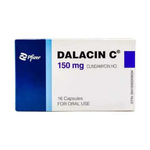 Dalacin C 150mg Capsules 16s thumbnail 1