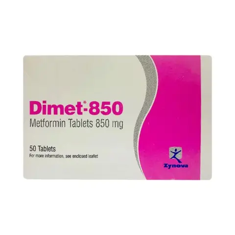 Dimet 850mg Tablets 50s thumbnail 1
