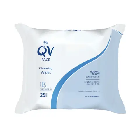 Ego QV Face Gentle Makeup Remover Cleansing Wipes 25s