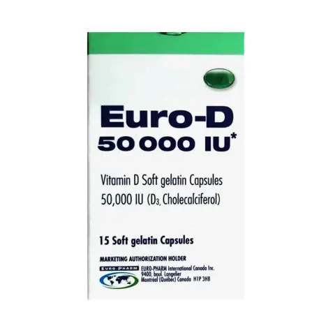 Euro-D Vitamin D3 50000 IU Bone & Immune Health Softgels 15s
