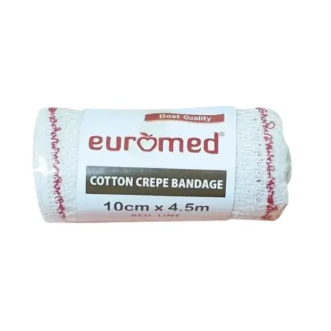 Euromed Cotton Crepe Bandage 10X4.5M 1S thumbnail 1