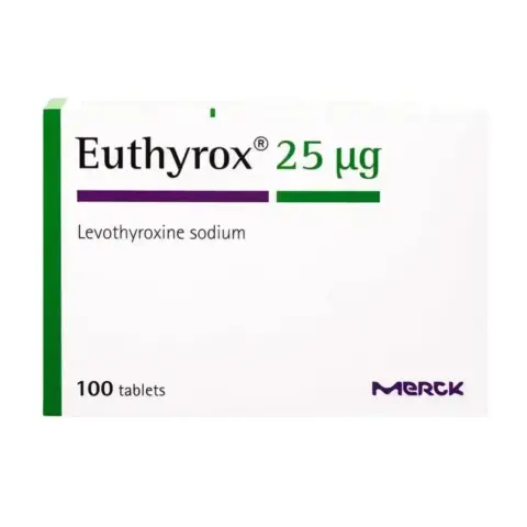 Euthyrox 25mcg Tablets 100s thumbnail 1