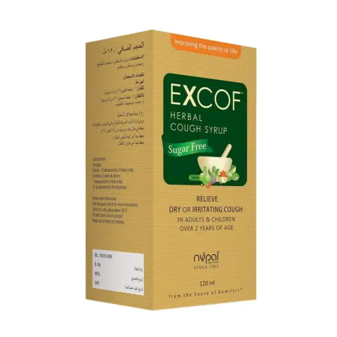 Excof Sugar-Free Syrup 120ml thumbnail 1
