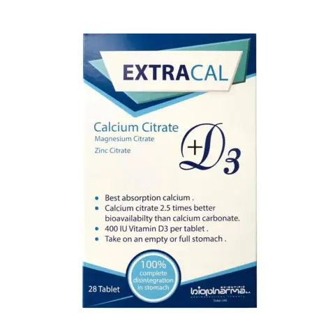 Extracal D3 Tablet 28 Tablets thumbnail 1