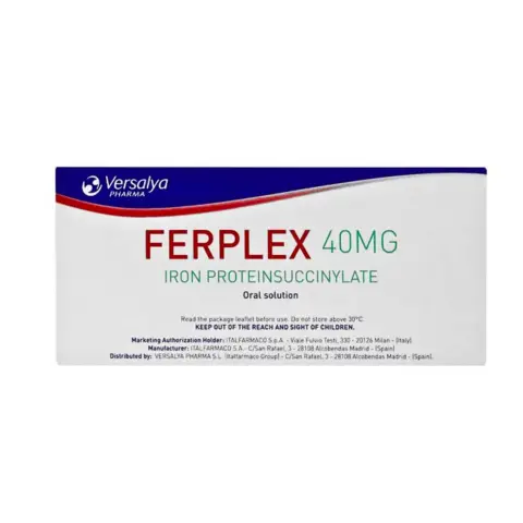 Ferplex Iron 40mg Anaemia & Energy Support Liquid Vials 15ml 10s