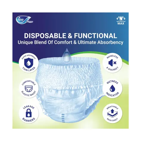 Fine Heavy Pull-Up Large Adult Incontinence Disposable Diapers 14s thumbnail 3