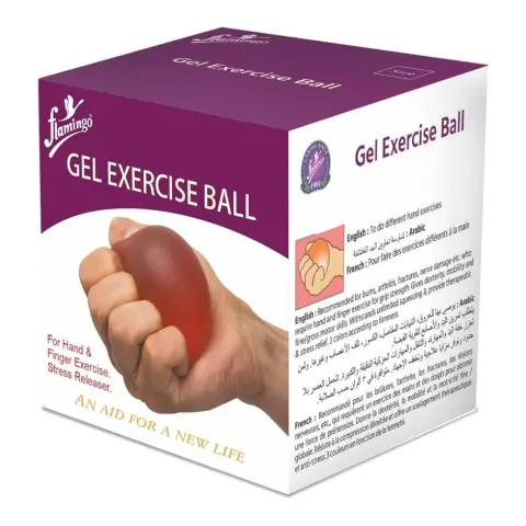 Flamingo Hard Blue Gel Exercise Stress Relief Ball thumbnail 1