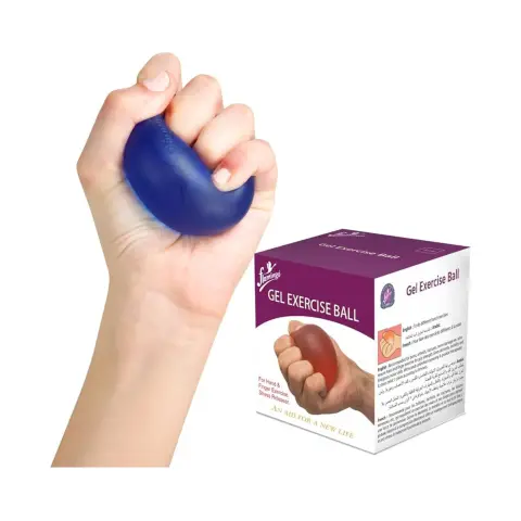 Flamingo Hard Blue Gel Exercise Stress Relief Ball thumbnail 2
