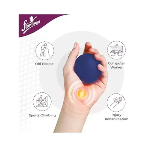 Flamingo Hard Blue Gel Exercise Stress Relief Ball thumbnail 3
