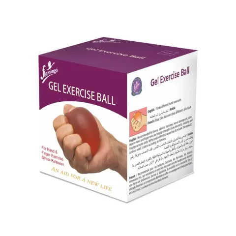 Flamingo Gel Exercise Ball Med Red thumbnail 1