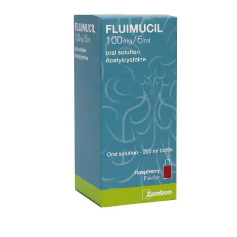 Fluimucil 100mg/5ml Solution 200ml thumbnail 1