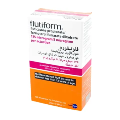 Flutiform 125/5mcg Inhaler 120 Doses thumbnail 1