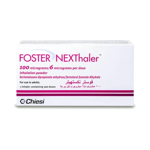 Foster Nexthaler 100/6mcg Inhaler 120 Doses thumbnail 1