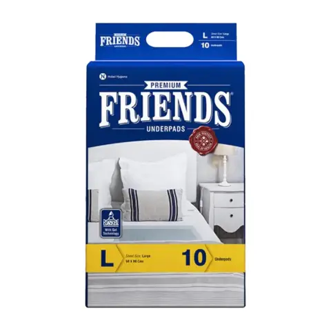 Friends Underpads Premium 60X90Cm 10S -L thumbnail 1