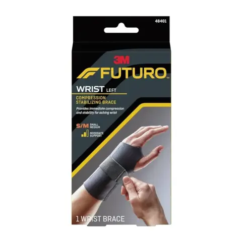 Futuro 48401 Compression Stabilizing Wrist Brace Left Hand S/M size thumbnail 1