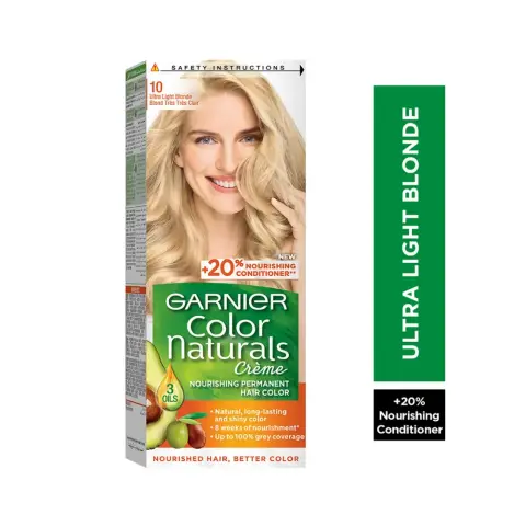 Garnier Color Naturals 10 Creme Ultra Light Blonde Hair Color thumbnail 1