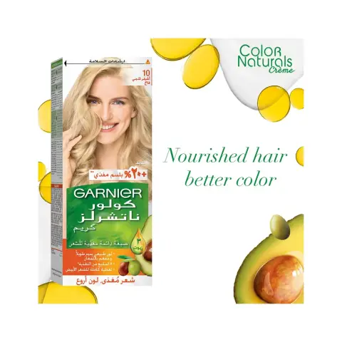 Garnier Color Naturals 10 Creme Ultra Light Blonde Hair Color thumbnail 2
