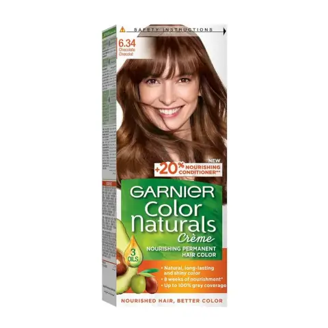 Garnier Color Naturals 6.34 Chocolate Permanent Hair Colour thumbnail 1