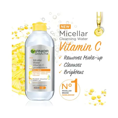 Garnier Micellar Water For Dull Skin 400mL  thumbnail 2