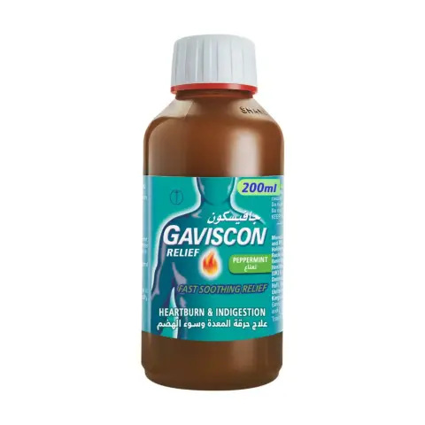 Gaviscon Peppermint Liquid 200ml thumbnail 1