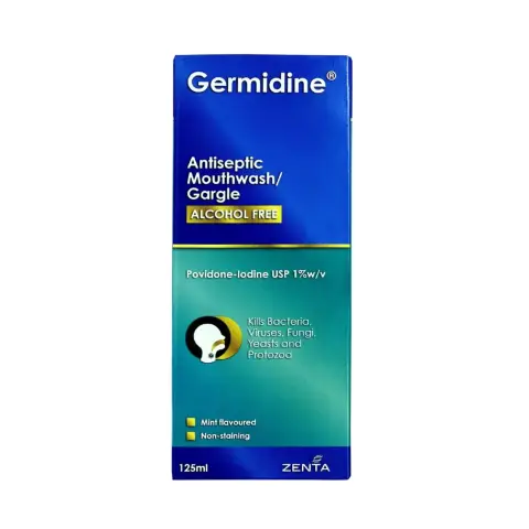 Germidine Chlorhexidine Antiseptic Oral Hygiene Mouthwash 125ml thumbnail 1