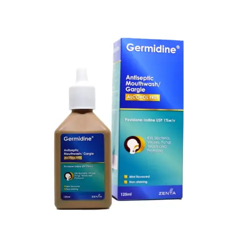 Germidine Chlorhexidine Antiseptic Oral Hygiene Mouthwash 125ml thumbnail 2