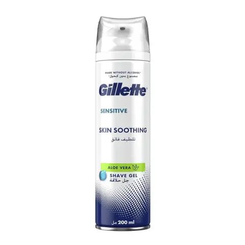Gillette 73812 Sensitive Soothing Shave Gel 200Ml thumbnail 1