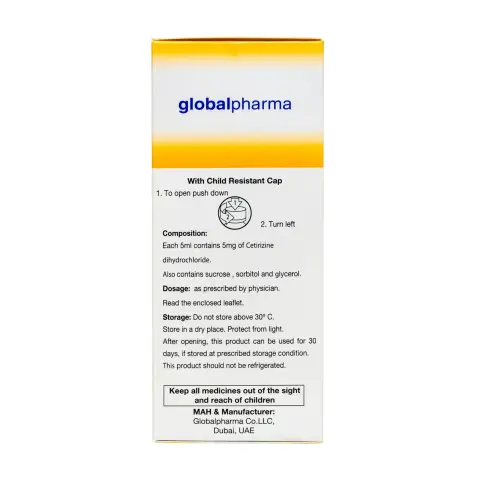 Glotrizine 5mg/5ml Syrup 100ml thumbnail 4