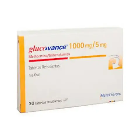 Glucovance 1000mg/5mg Tablets 30s thumbnail 1