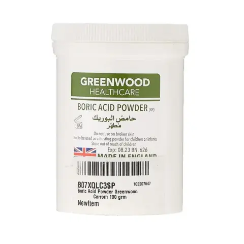 Green Wood Boric Acid Powder 100g thumbnail 1