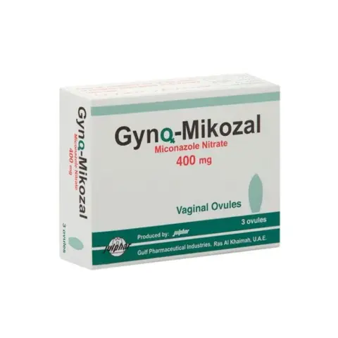 Gyno Mikozal 400mg Vaginal Ovules 3s thumbnail 1