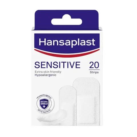 Hansaplast Sensitive Hypoallergenic Gentle Wound Care Strips 20s thumbnail 1
