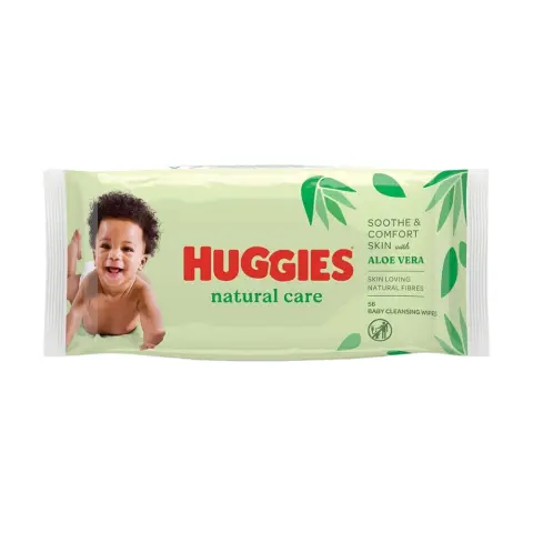Huggies Baby Aloe Vera Gentle Baby Wipes 56s