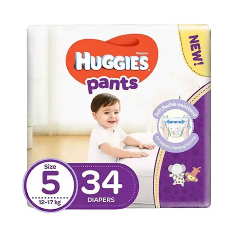 Huggies Baby Diaper Pants Size 5 12-17kg 34s thumbnail 1