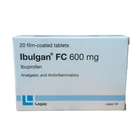 Ibulgan FC 600mg 20 Tablets thumbnail 1