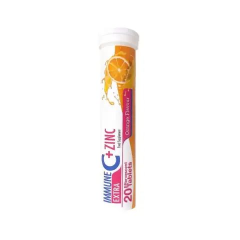 Immune C +Zinc Effervescent Tablet 20 Tablets thumbnail 1