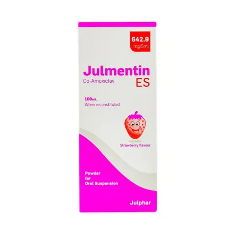 Julmentin Es 642.9mg/5ml Suspension 100ml thumbnail 1