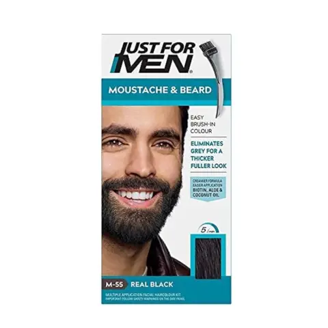 Just For Men Moustache And Beard Real Black Color thumbnail 1