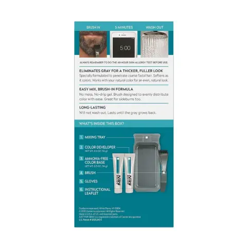 Just For Men Moustache And Beard Natural Medium Dark Brown Color thumbnail 3