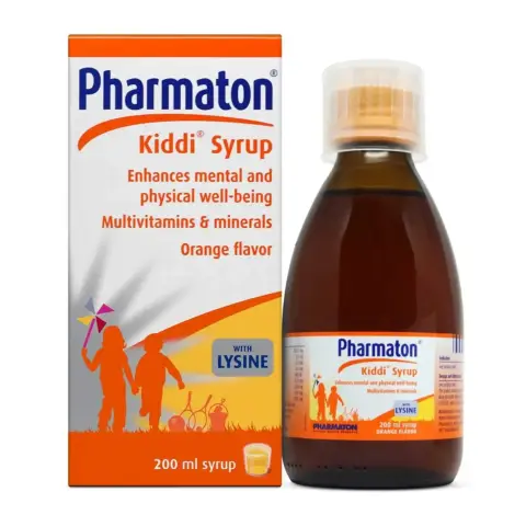 Pharmaton Kiddi Multivitamin & Mineral Children's Growth Support Syrup 200ml thumbnail 2