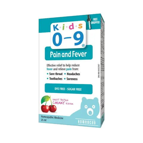 Homeocan Kids 0-9 Pain & Fever Drops 25mL thumbnail 1