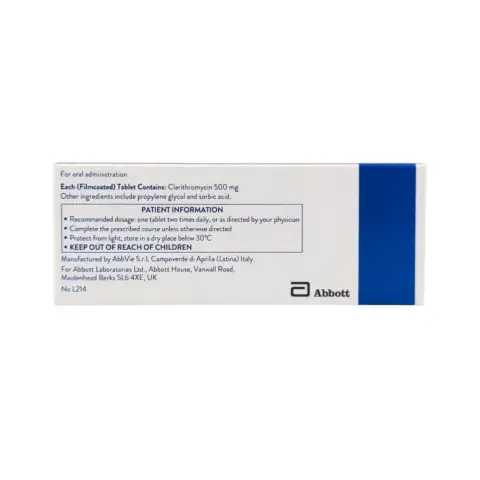 Klacid 500mg Tablets 20s thumbnail 2
