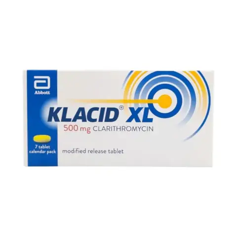 Klacid Xl 500mg Tablets 7s thumbnail 1