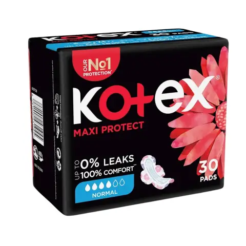 Kotex Maxi Thick Normal Sanitary Pads with Wings 30s thumbnail 1